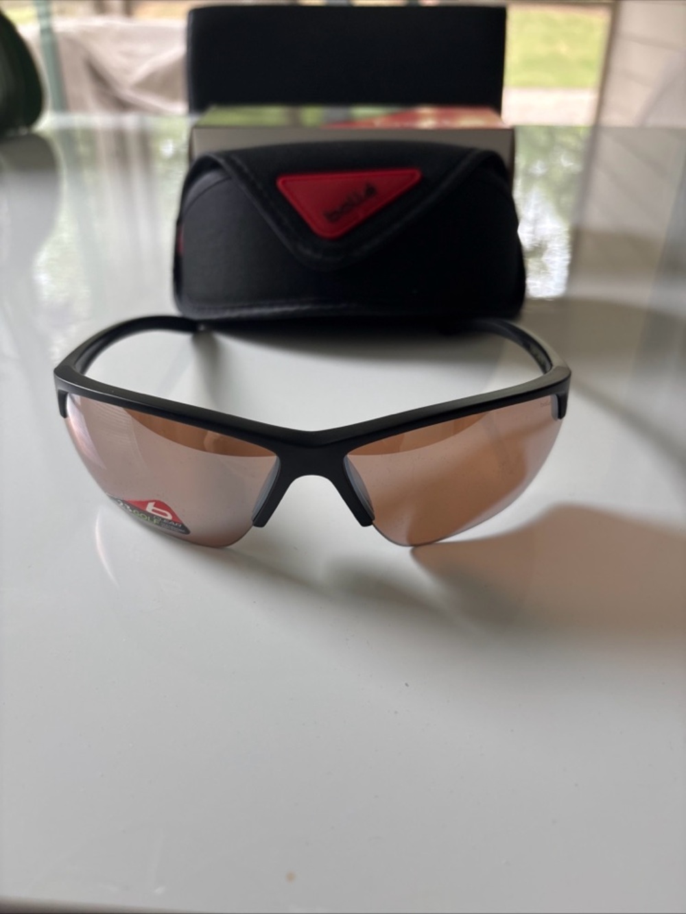 Bolle Black and Gold Sunglasses Box with Barcode Label